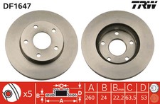 2x New Brake Disc for