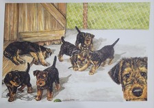 Airedale Terrier Puppy Print