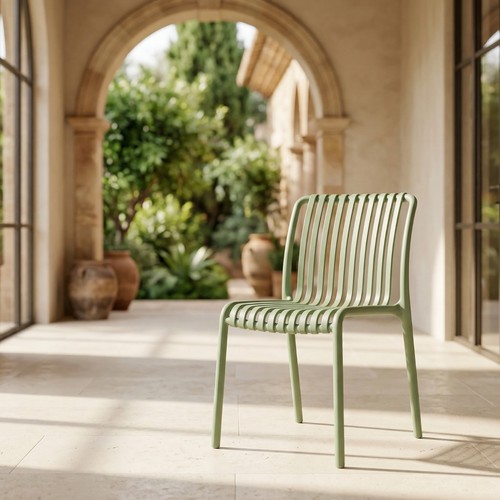 Modern green slatted - green,