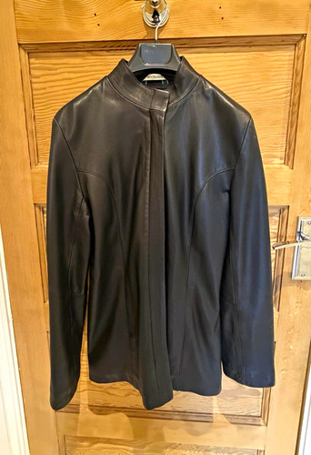 Woodlands black leather zip - woodlands,
