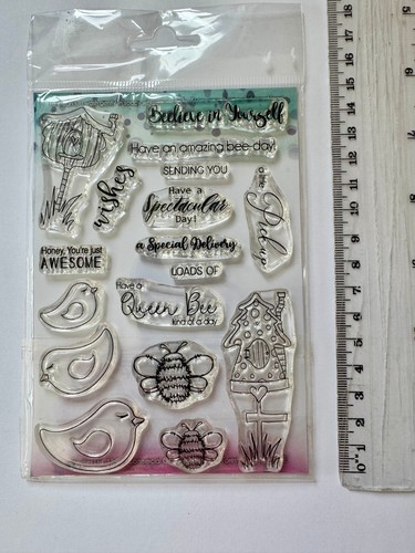 Silicone craft stamp bee - silicone,