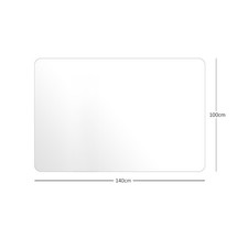 Non Slip Office Chair Desk Mat Floor Computer Carpet Protector PVC Plastic Clear