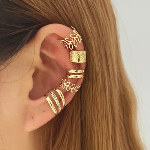 Set earring ear cuff - set, 5