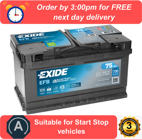 El752 exide efb car - efb,