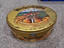 Old Vintage Gold Werthers Originals Sweets Tin Tub Metal Golden