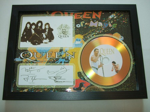 Queen signed disc framed 87 - ,
