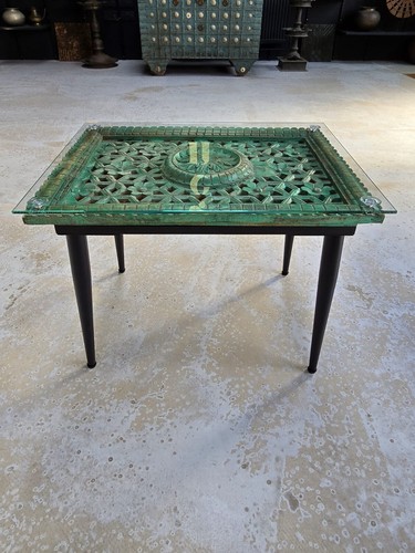 Vintage hand carved green - hand,