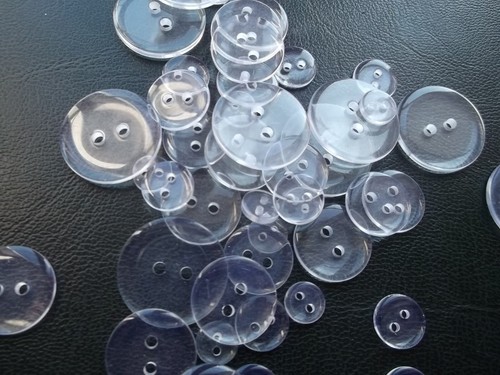 Clear plain round hole - clear,