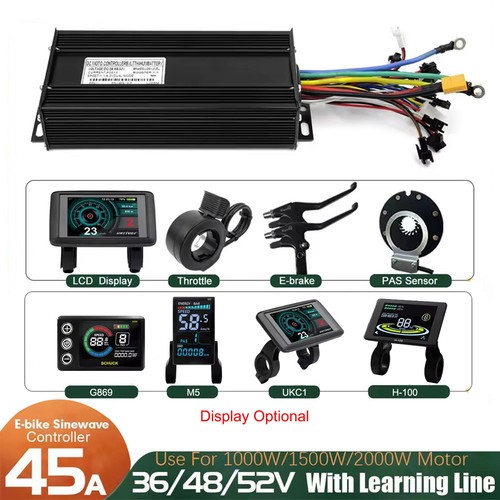 Ebike 36v 48v 52v - 45a, sinewave