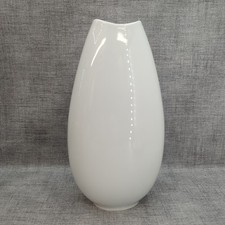 Vintage Thomas Germany Ceramic White Tulip Shaped Vase 24cm Tall