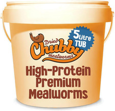 (5 Litre), Dried Mealworms for Wild Birds, Protein Rich Dried Meal Worm High Ene