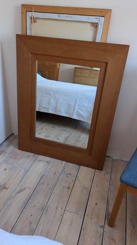 Large next oak mirror - next,
