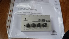 Behringer HA400 Microamp 4 Channel Stereo Headphone Amplifier
