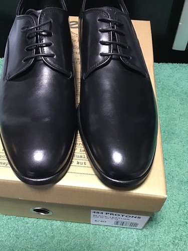 Mens black leather shoes - black, by