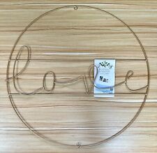 Love Wall Art Metal Wire