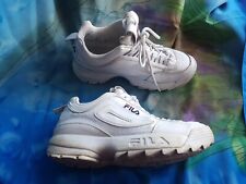 Fila white leather Disruptor II 2 chunky trainers UK 6 EU 39.5 5FM00002-125
