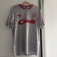 RETRO LIVERPOOL AWAY CANDY 1989-91 SHIRT JERSEY XL REPLICA