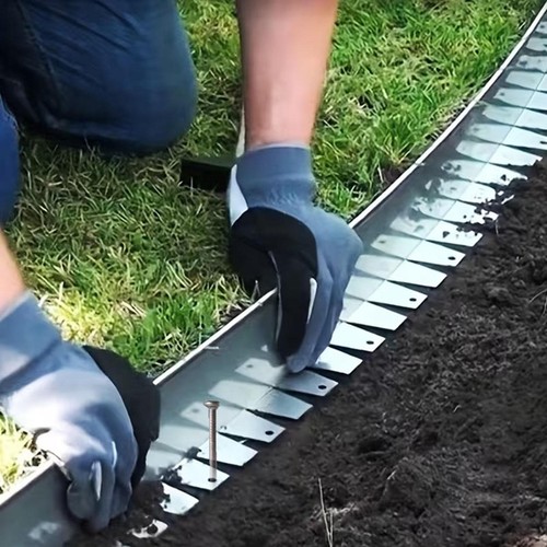 5pc steel lawn edging - steel, x
