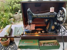 RARE SPECIAL CENTENARY EDITION Singer 99k Electric Sewing Machine working