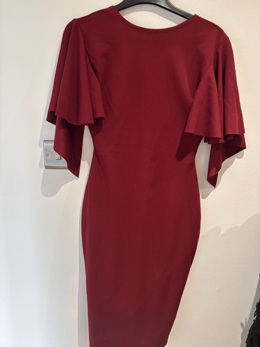 New petite wine crepe sleeve - ,