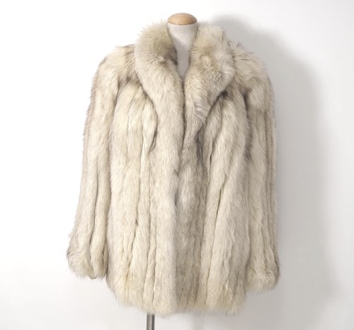 Vintage real blue fox - real, fur