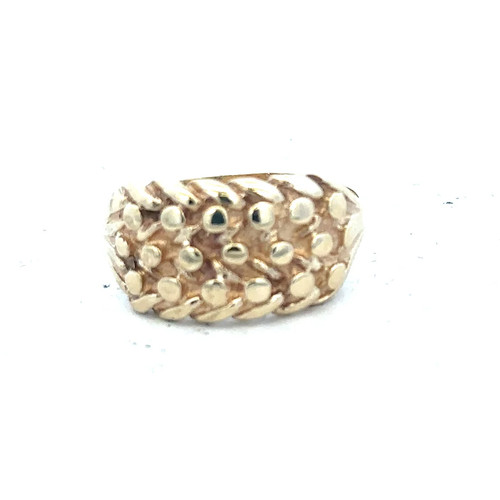 9ct yellow gold keeper ring