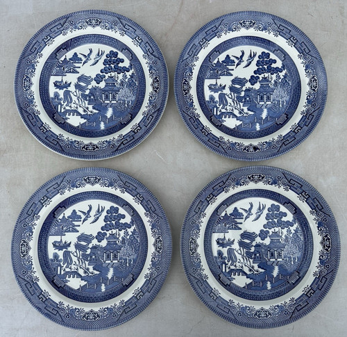 Churchill blue willow pattern - blue,