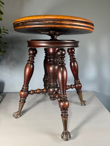 Holtzman piano stool antique - holtzman,