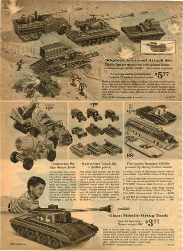 1964 paper toy giant missle - paper,