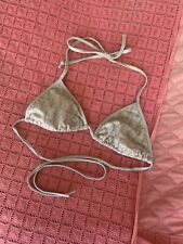 Dior Monogram triangle bikini top (S)