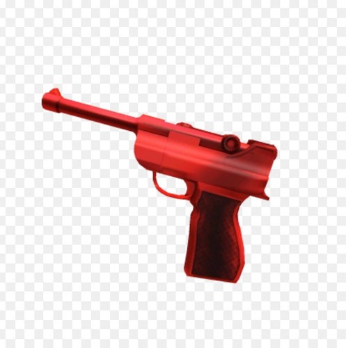 Red luger gun godly - gun,