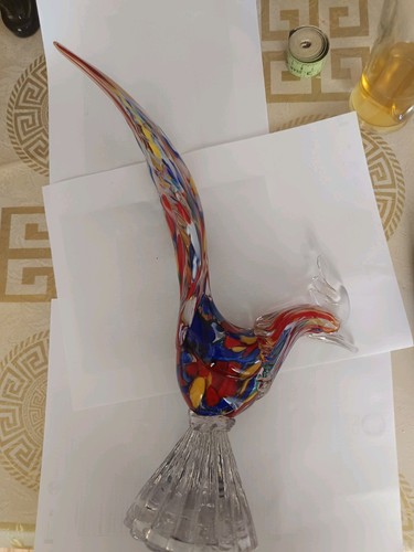 Murano glass cockeral 1 2 - glass,