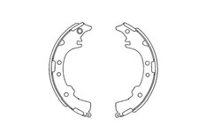 REAR BRAKE SHOE SET FITS: TOYOTA IPSUM 2.0 16V /2.2 D /2.0 /2.0 /2.0 4WD .TOY