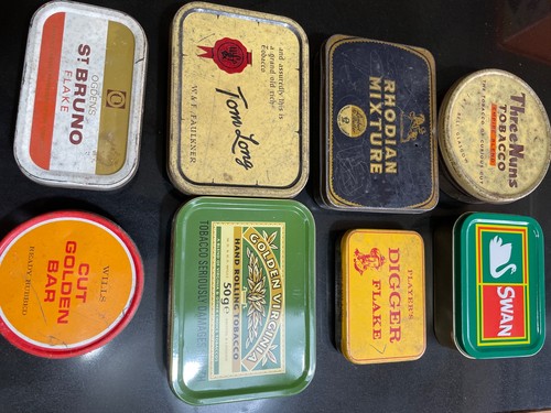 Tobacco tins etc job lot