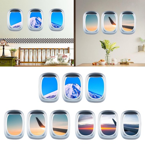 Set airplane wing wall - of, 3