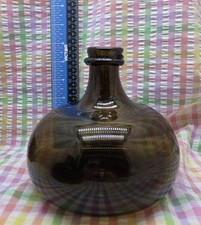 Vintage Onion Glass Dark Green