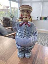 Vintage Old Salty Sea Dog Sailor Man Ceramic Decanter Pub Bar Man Cave Ornament