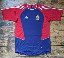 adidas 2005 British Irish Lions men's s/s vtg training rugby shirt jersey top S