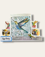 Handmade Hunmingbird Stepper Card