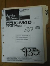 Pioneer CDX-M40 M60 Service