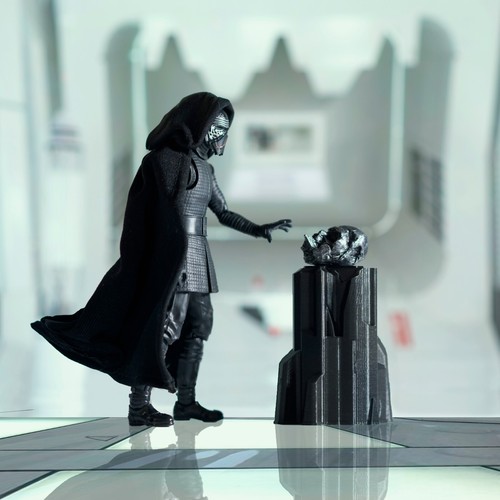 Printed vader helmet stand - 3d,
