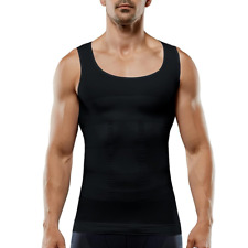 Mens Body Shaper Slimming Tummy Vest Compression Shapewear Undershirt