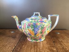 BEAUTIFUL RARE c1938 ART DECO ROYAL WINTON SOMERSET FLORAL CHINTZ TEAPOT WEDDING