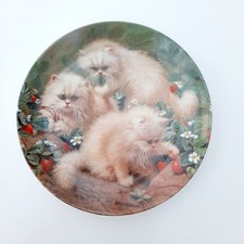 DECORATIVE CAT PLATE BY E.M