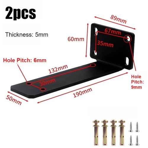 4pcs floating shelf brackets - 2/4pcs,