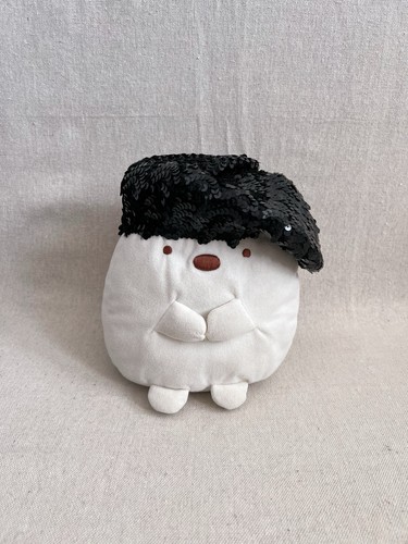 Black sequin beret - sequin,