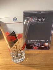 Nobile Glassware Poppy Fields Flared Vase 19cm 2024-19 - NEW
