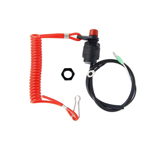 Cut off boat outboard engine - off,