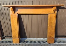 solid wood fireplace surround