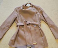 Ted Baker Coat Size 2 Women Beige  - Good Condition 